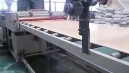 Linha de produção de painel de móveis de armários de madeira de PVC