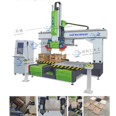 Centro de processamento de porta de gabinete Mudança de ferramenta CNC Nesting Router Painel de porta Centro de usinagem Painel de porta personalizado Corte CNC Processo de laminação on-line